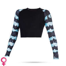Mystic SUP Dazzled Women Long Sleeve Rash Vest Croptop - Mint