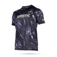Mystic Stone Short Sleeve Loosefit Rash Vest - Black