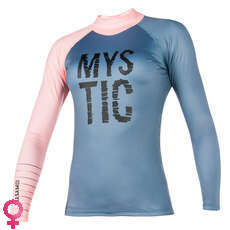 Mystic Women Dutchess Longsleeve Rash Vest - Pewter
