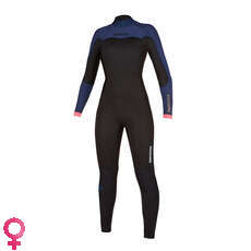 Mystic Womens Dazzled 3/2mm Back-Zip Fullsuit Wetsuit - Navy Mystic Womens Dazzled 3/2mm Back-Zip Fullsuit Wetsuit - Navy