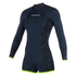Mystic Womens Diva 3/2mm BZip Longarm Shorty Wetsuit - Navy/Lime