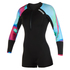 Mystic Womens Diva 3/2mm FZip Longarm Shorty Wetsuit - Aurora