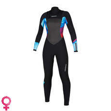 Mystic Womens Diva 4/3mm Double FZip Fullsuit Wetsuit - Aurora