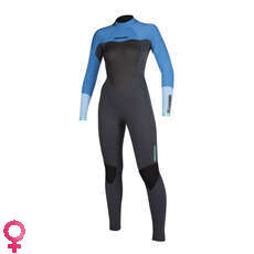 Mystic Womens Star 3/2mm Back-Zip Fullsuit Wetsuit - Menthol Blue