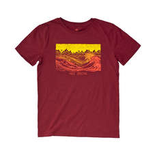 Palm Nile Special Wave T Shirt - Burgundy