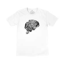 Palm On The Brain T Shirt  - White