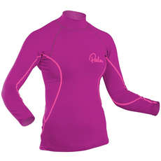 Palm Womens Long Sleeve Rash Guard - Plum