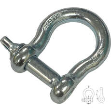 Proboat Round Body Galvanized Bow Shackle Proboat Round Body Galvanized Bow Shackle