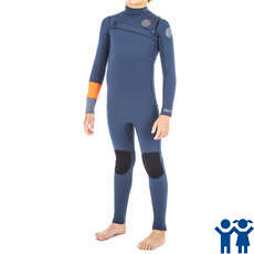 Rip Curl Junior Aggrolite 3/2mm Chest-Zip Wetsuit - Orange