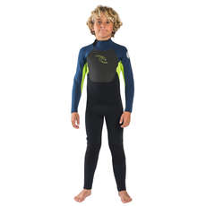 Rip Curl Junior Omega 5/3mm Back-Zip Wetsuit - Lime