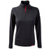Gill Womens UV Tec Zip Neck Long Sleeve T-Shirt - Charcoal