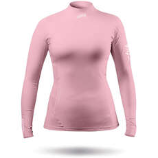 Zhik Femmes Eco Spandex Rash Guard Manches Longues - Rose Dtp-0063