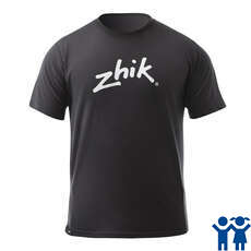 Zhik Juniors Classic Zhik Logo Poly-Cotton Tee - Charcoal