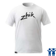 Zhik Juniors Classic Zhik Logo Poly-Cotton Tee - White