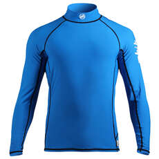 Zhik Mens Long Sleeve Spandex Rash Vest / Guard - Cyan