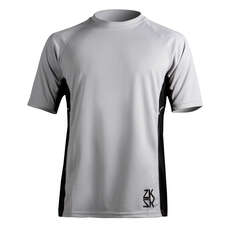 Zhik Mens Short Sleeve Zhikdry Sailing Top - Ash Zhik Mens Short Sleeve Zhikdry Sailing Top - Ash