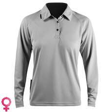 Zhik Womens Long Sleeve Zhikdry Sailing Polo - Ash Zhik Womens Long Sleeve Zhikdry Sailing Polo - Ash