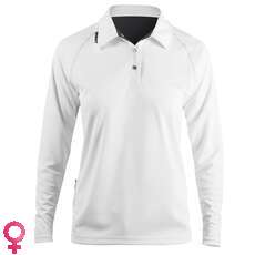 Zhik Womens Long Sleeve Zhikdry Sailing Polo - White Zhik Womens Long Sleeve Zhikdry Sailing Polo - White