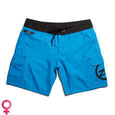 Zhik Womens Microfibre Boardies Board Shorts - Cyan