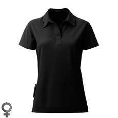 Zhik Womens Poly Cotton Sailing Polo - Black