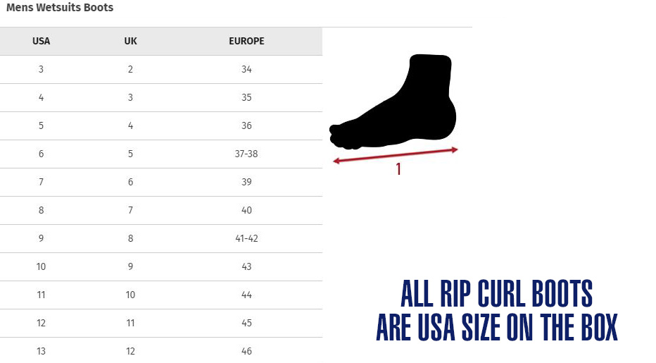 Rip Curl Top Size Chart